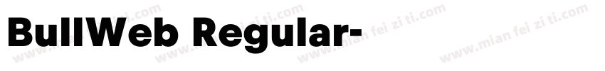 BullWeb Regular字体转换
